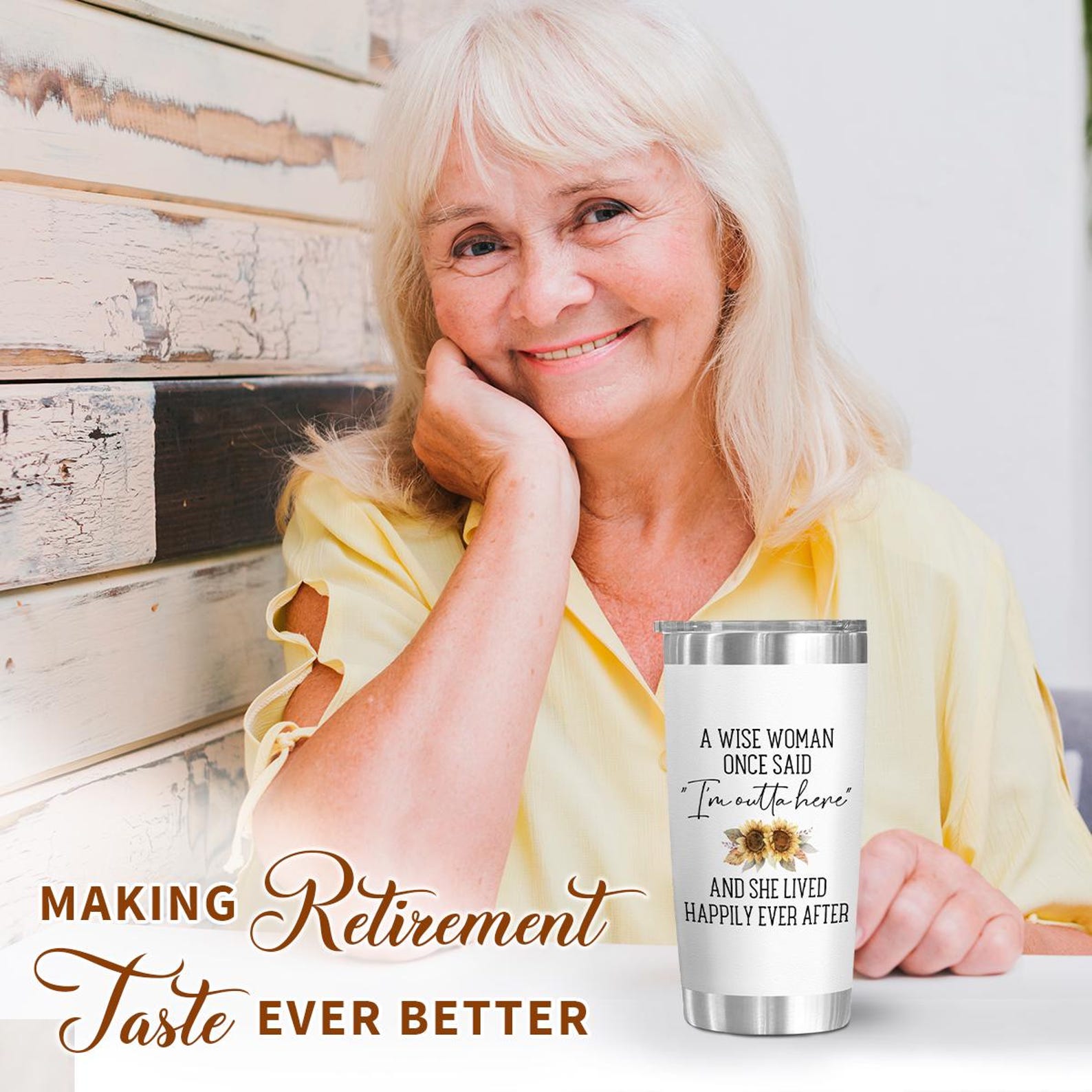 Retired 2026 Tumbler, 20Oz Tumblers with Lids for Retirees, Coworkers, Retirement Appreciation Gift