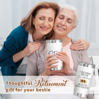Retired 2026 Tumbler, 20Oz Tumblers with Lids for Retirees, Coworkers, Retirement Appreciation Gift