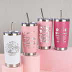 Personalized 20oz Tumbler/ Custom Engraved Travel Mug/ Stainless Steel Cup/ Summer Beach Mug/ Insulated Girls Trip Gift/Custom Name Logo Cup