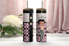 Pink Betty Boop Inspired Tumbler, Glam Handbag Style 20oz Insulated Cup