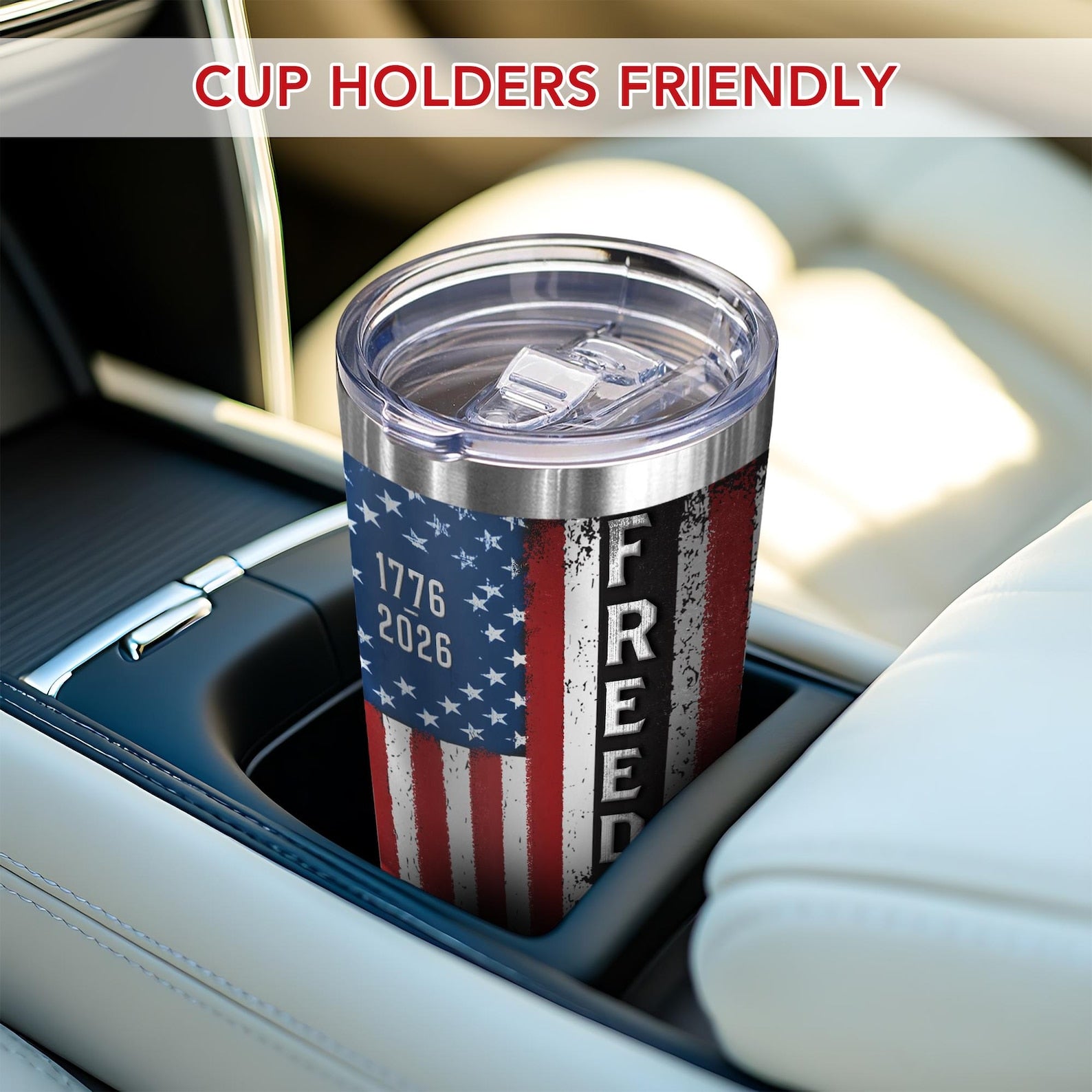 250th Anniversary USA Tumbler, Patriotic Stainless Steel Insulated Cup