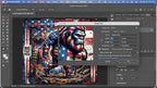 Bigfoot Pride Tumbler Wrap PNG, American Flag Sasquatch Forest Sublimation Design