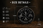 Area 51 Cryptid Research Team Emblem: Metal Bottle Cap Wall Decor (14 Inch)