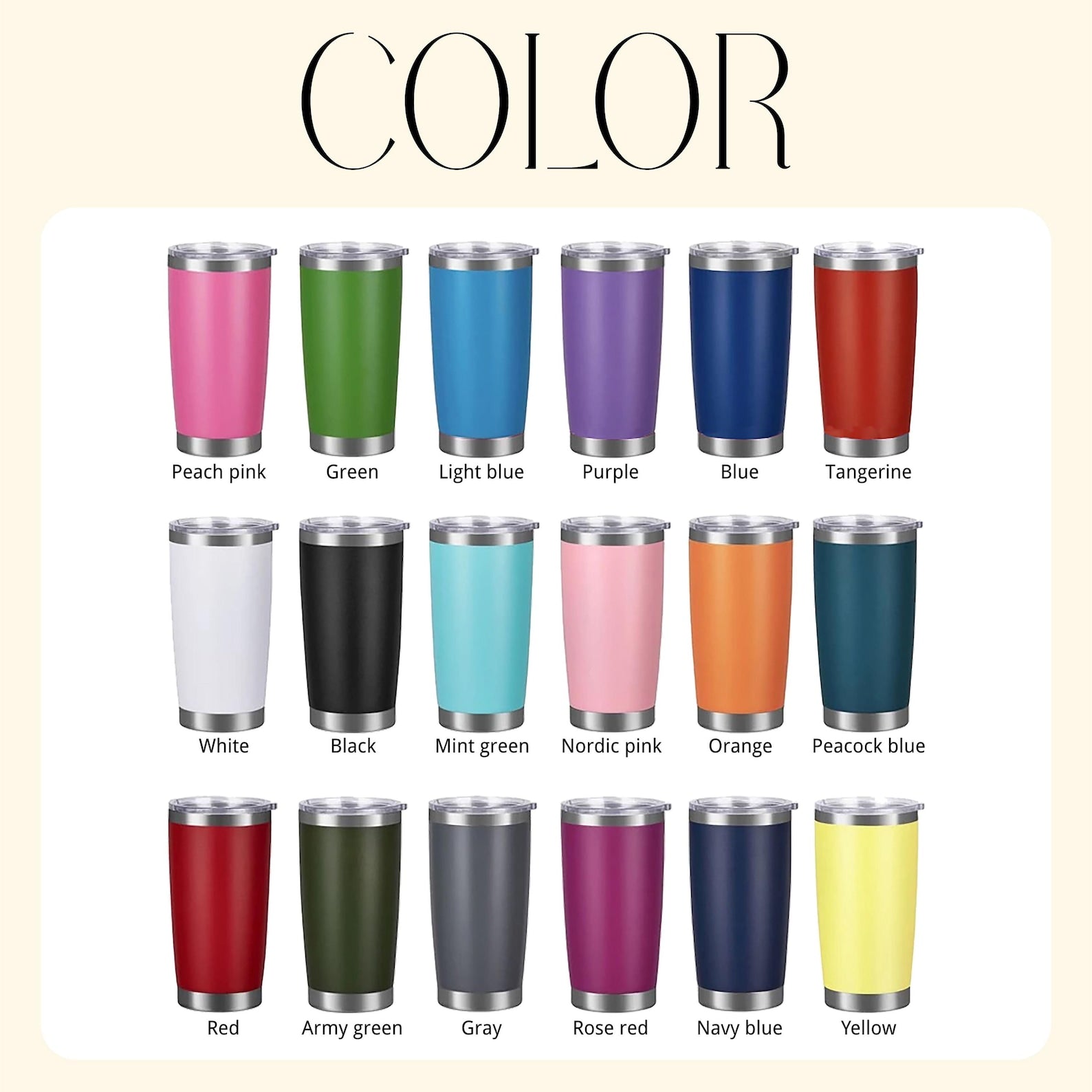 Personalized 20oz Tumbler/ Custom Engraved Travel Mug/ Stainless Steel Cup/ Summer Beach Mug/ Insulated Girls Trip Gift/Custom Name Logo Cup