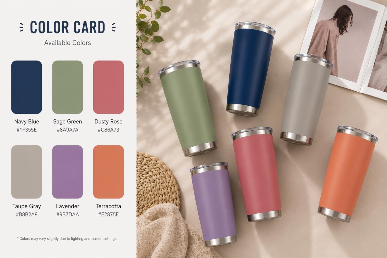Personalized 20oz Stainless Steel Tumbler