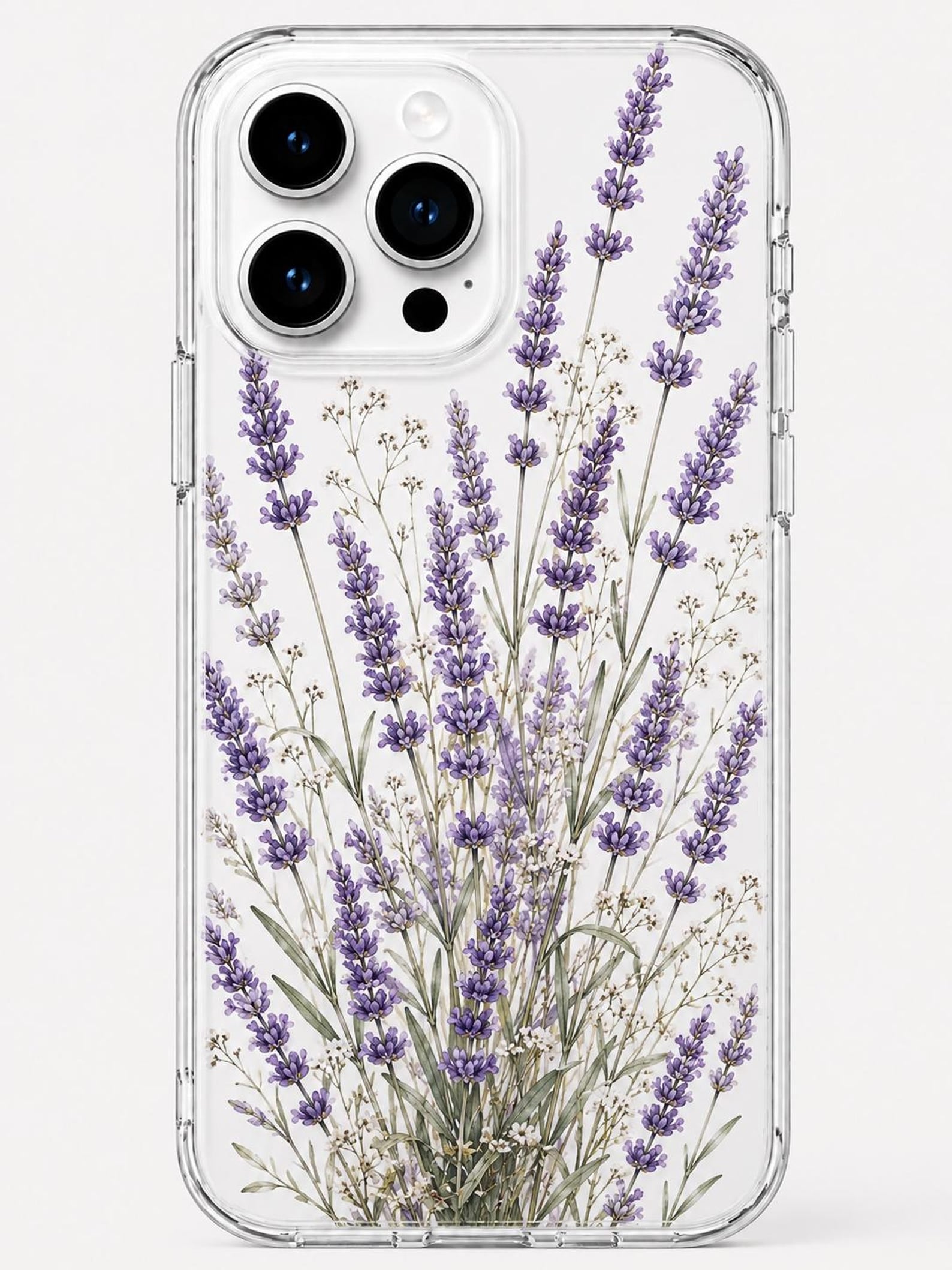 Clear Pressed Wildflower iPhone Case – Botanical Pearl Cottagecore Cover