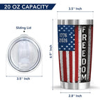 250th Anniversary USA Tumbler, Patriotic Stainless Steel Insulated Cup