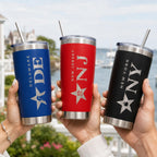 American States Tumblers 250 Anniversary Patriotic Leakproof Tumbler Personalized Custom Cup Gift Military Veteran 4th of July Gift
