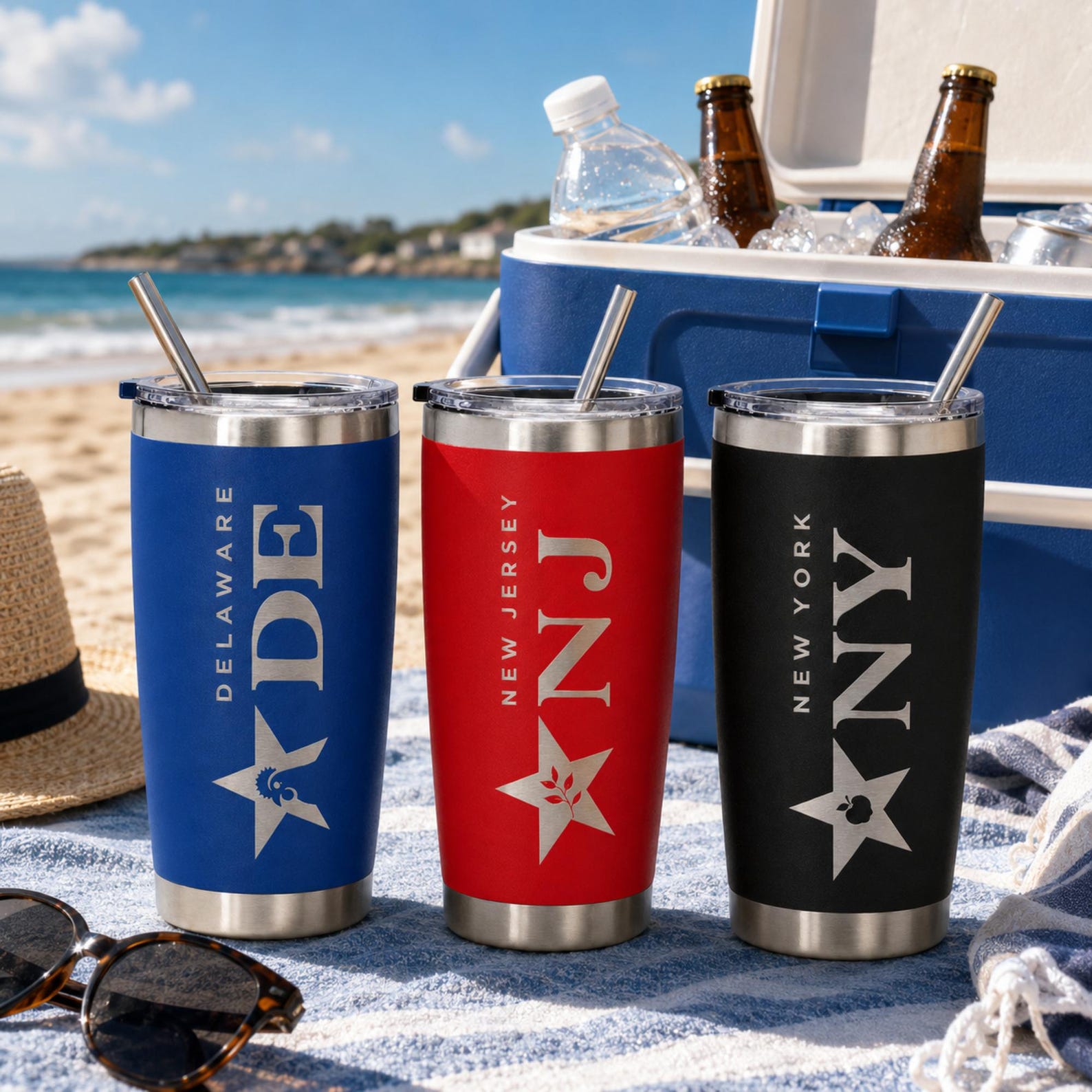 American States Tumblers 250 Anniversary Patriotic Leakproof Tumbler Personalized Custom Cup Gift Military Veteran 4th of July Gift