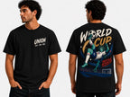 2026 World Cup Graphic T-Shirt: Statue of Liberty Football Art, Oversized Fit