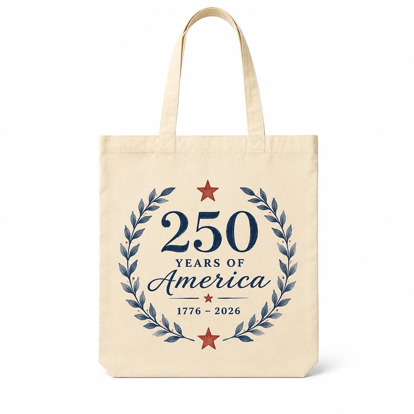 USA 20 Years Canvas Tote Bag -Vintage Patriotic Reusable Shoulder Bag