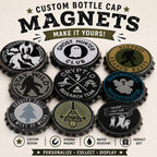 Area 51 Cryptid Research Team Emblem: Metal Bottle Cap Wall Decor (14 Inch)