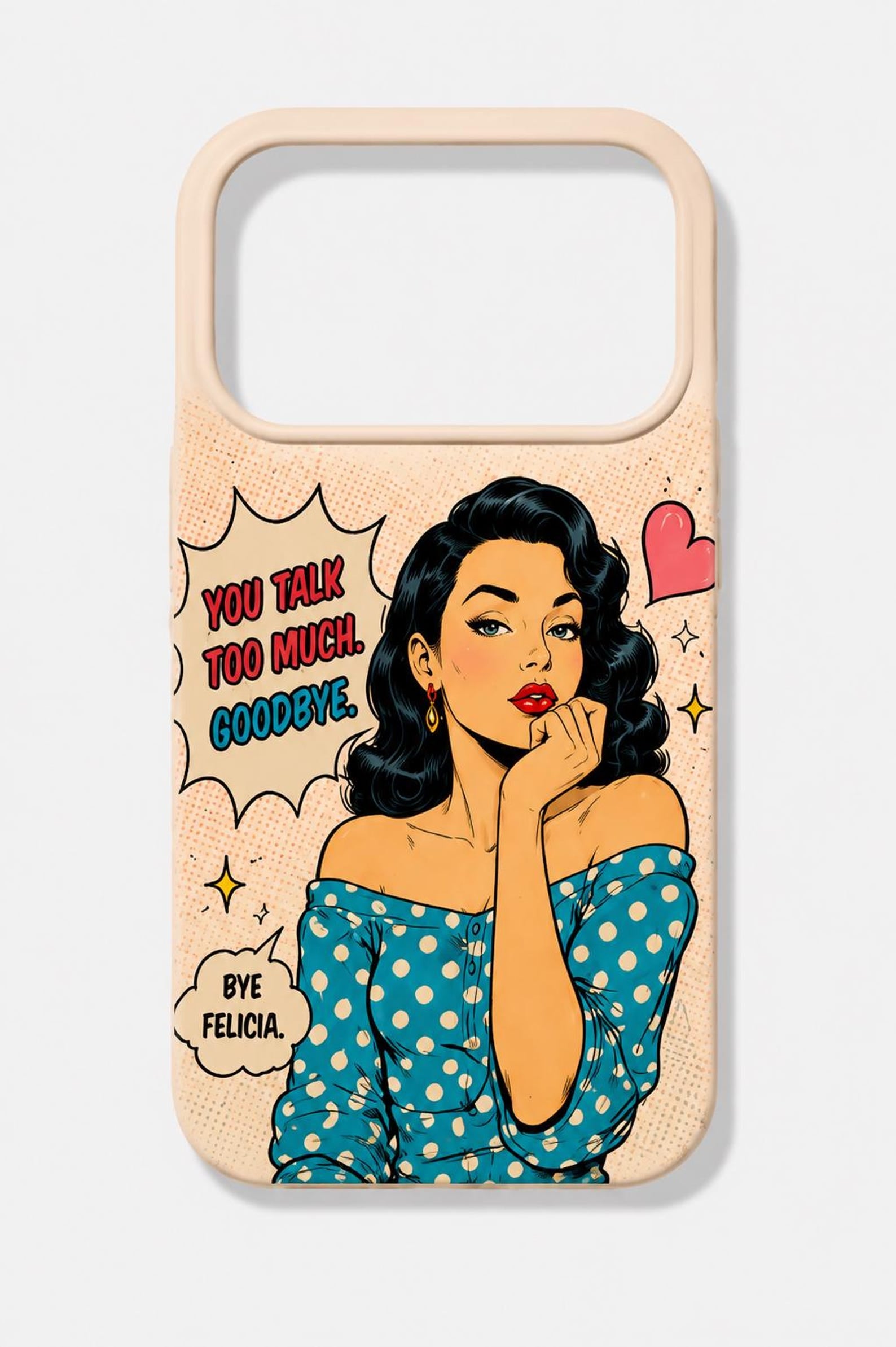 Cartoon Diva Attitude iPhone Case | Sarcastic Sassy Girl Cover