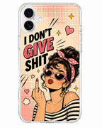 Cartoon Diva Attitude iPhone Case | Sarcastic Sassy Girl Cover