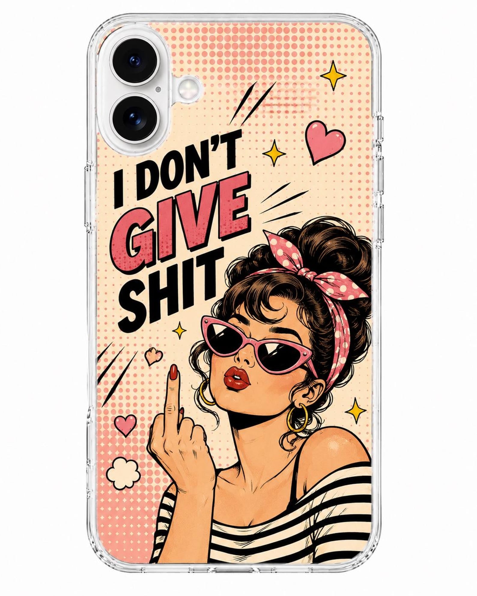 Cartoon Diva Attitude iPhone Case | Sarcastic Sassy Girl Cover