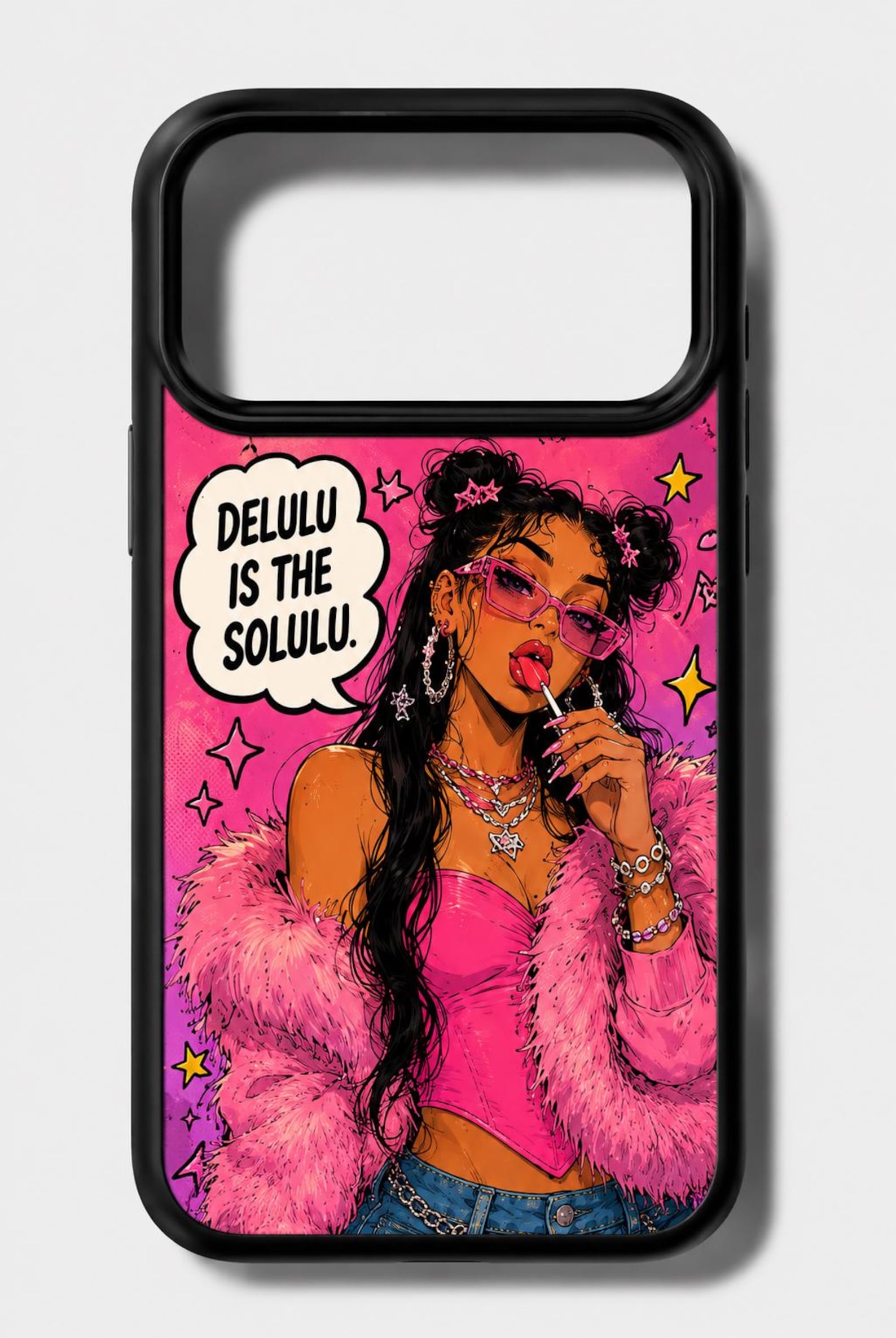 Pink Delusion Society retro Comic Girl