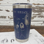 Personalized Yeti 20oz or Polar Camel 20oz, Engraved Kid’s Artwork or Handwriting, Custom Insulated Mug, Gift for Parents, Grandparents