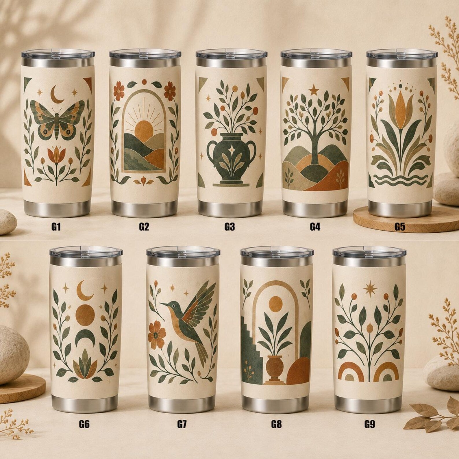 Custom Skinny Tumbler with Lid, 20oz Stainless Steel Travel Mug