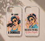 Retro Pop Art iPhone 17 Pro Max Case, Sassy Comic Girl Y2K TPU Cover