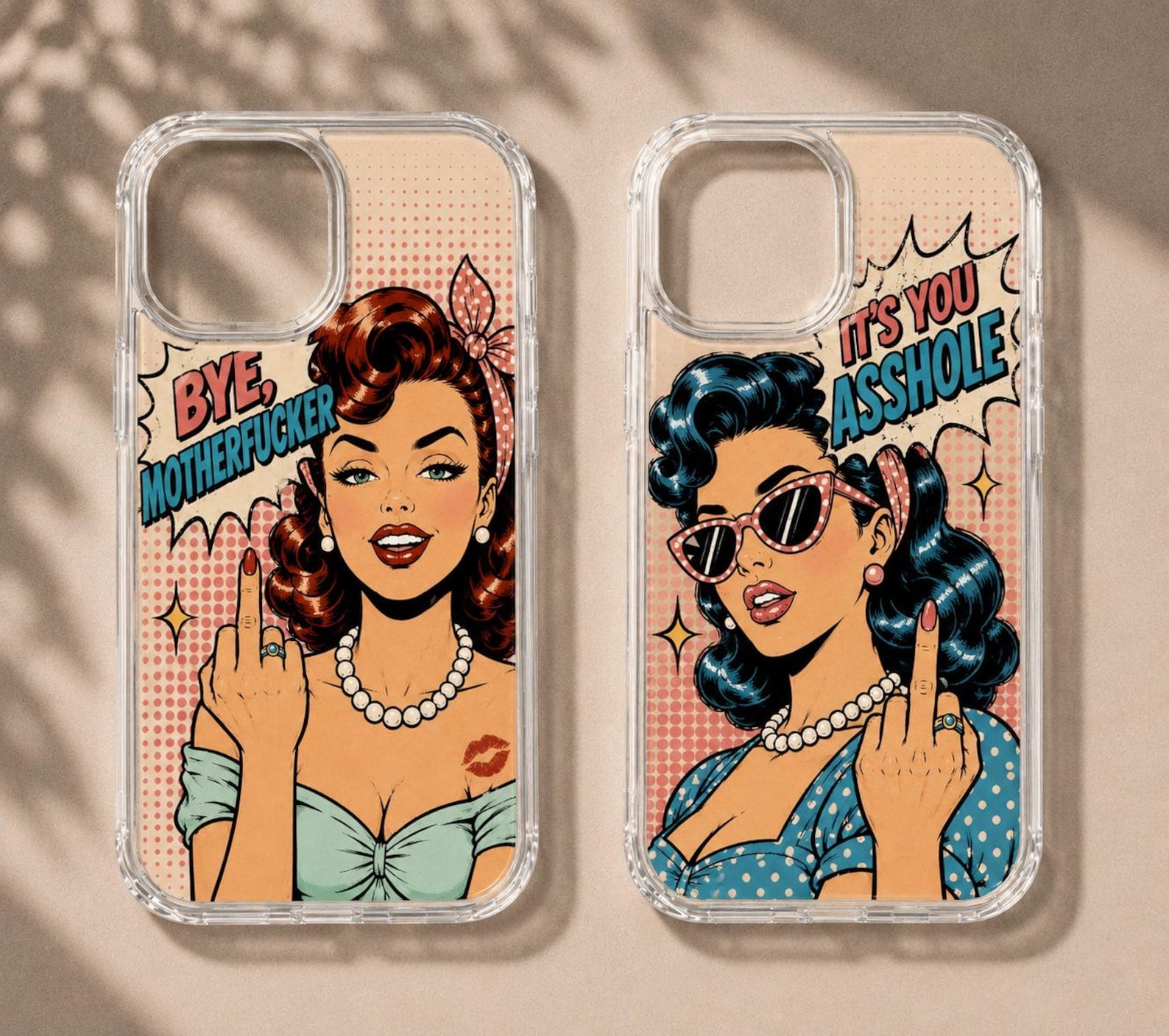 Retro Pop Art iPhone 17 Pro Max Case, Sassy Comic Girl Y2K TPU Cover
