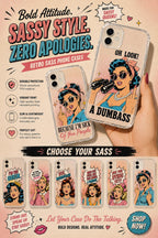 Retro Pop Art iPhone 17 Pro Max Case, Sassy Comic Girl Y2K TPU Cover