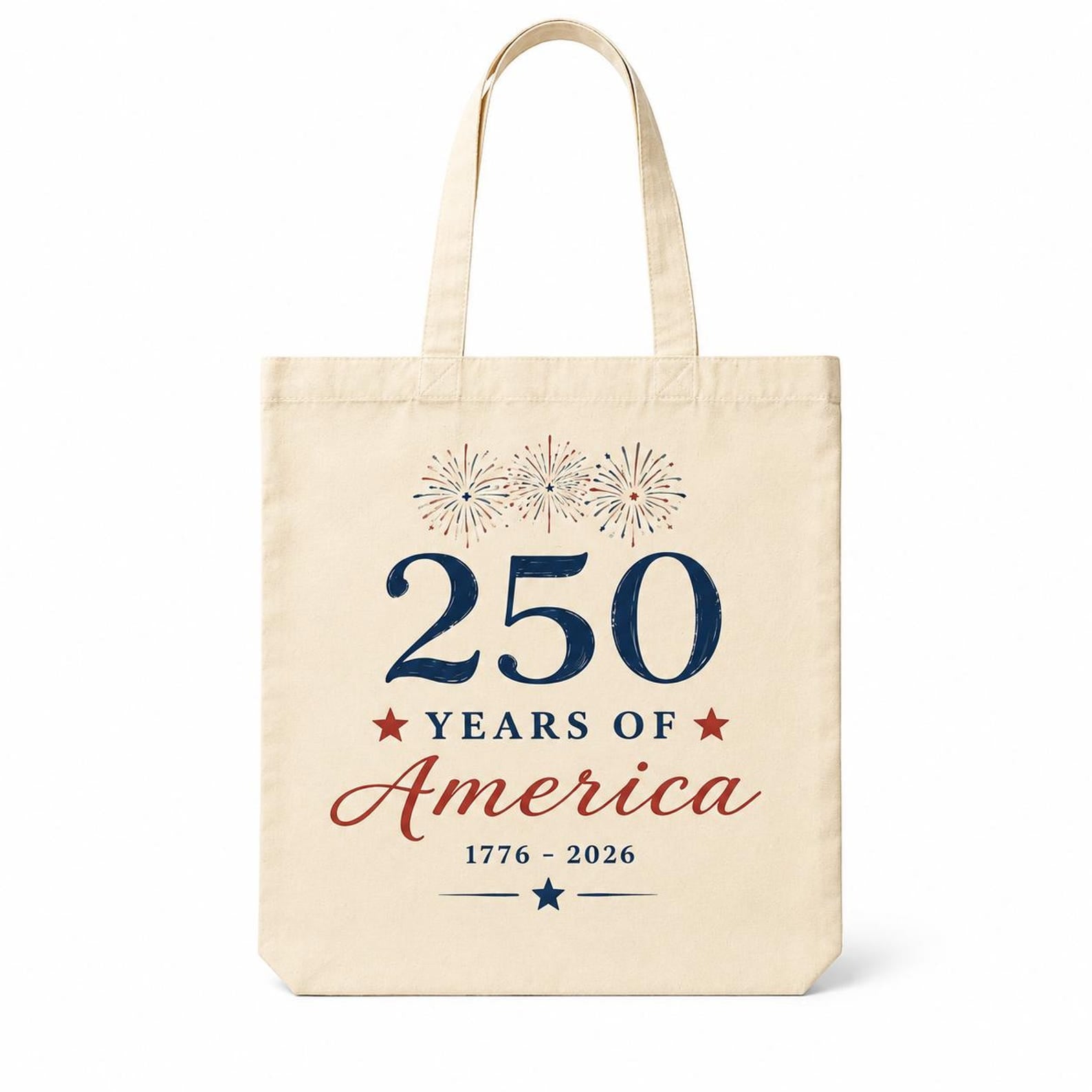 USA 20 Years Canvas Tote Bag -Vintage Patriotic Reusable Shoulder Bag