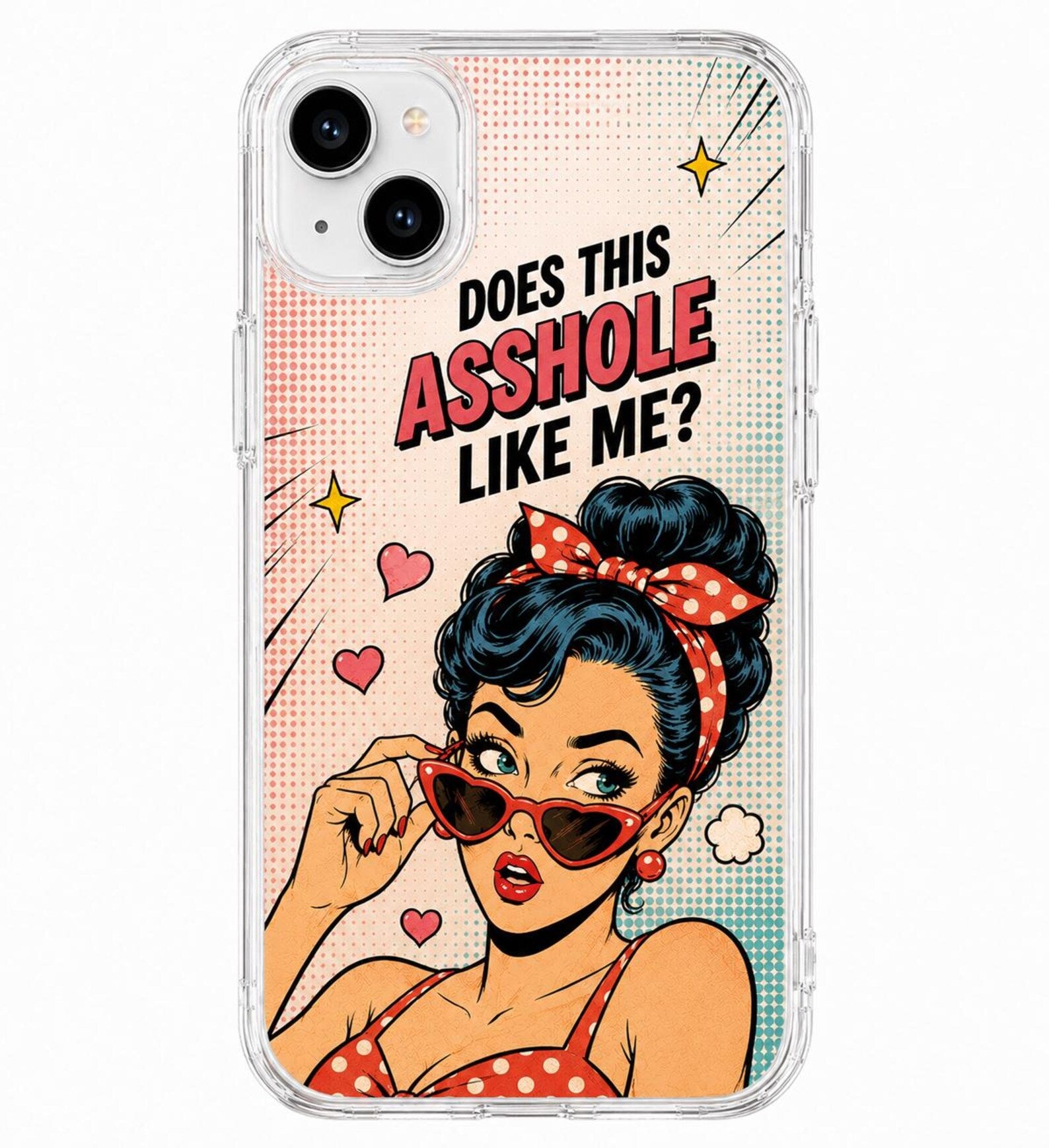 Cartoon Diva Attitude iPhone Case | Sarcastic Sassy Girl Cover