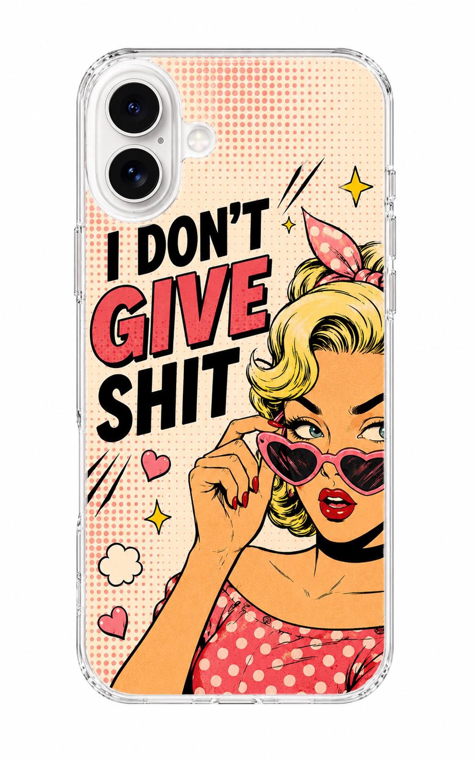 Cartoon Diva Attitude iPhone Case | Sarcastic Sassy Girl Cover