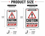 Caution Construction Area Keep Out Metal Sign – Industrial Warning Workplace Safety Plaque
