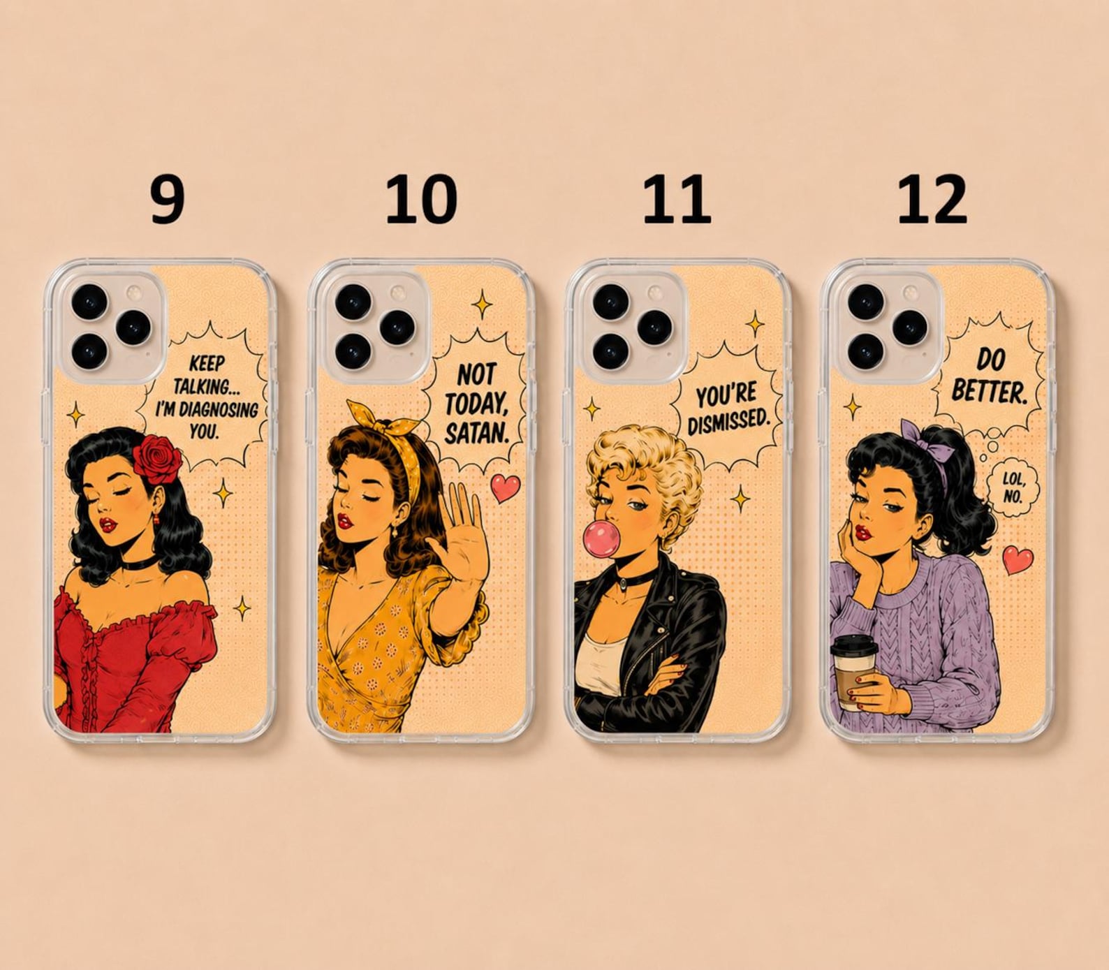 Sarcastic Comic Girl iPhone Case | Attitude Quotes, Meme Humor Cover