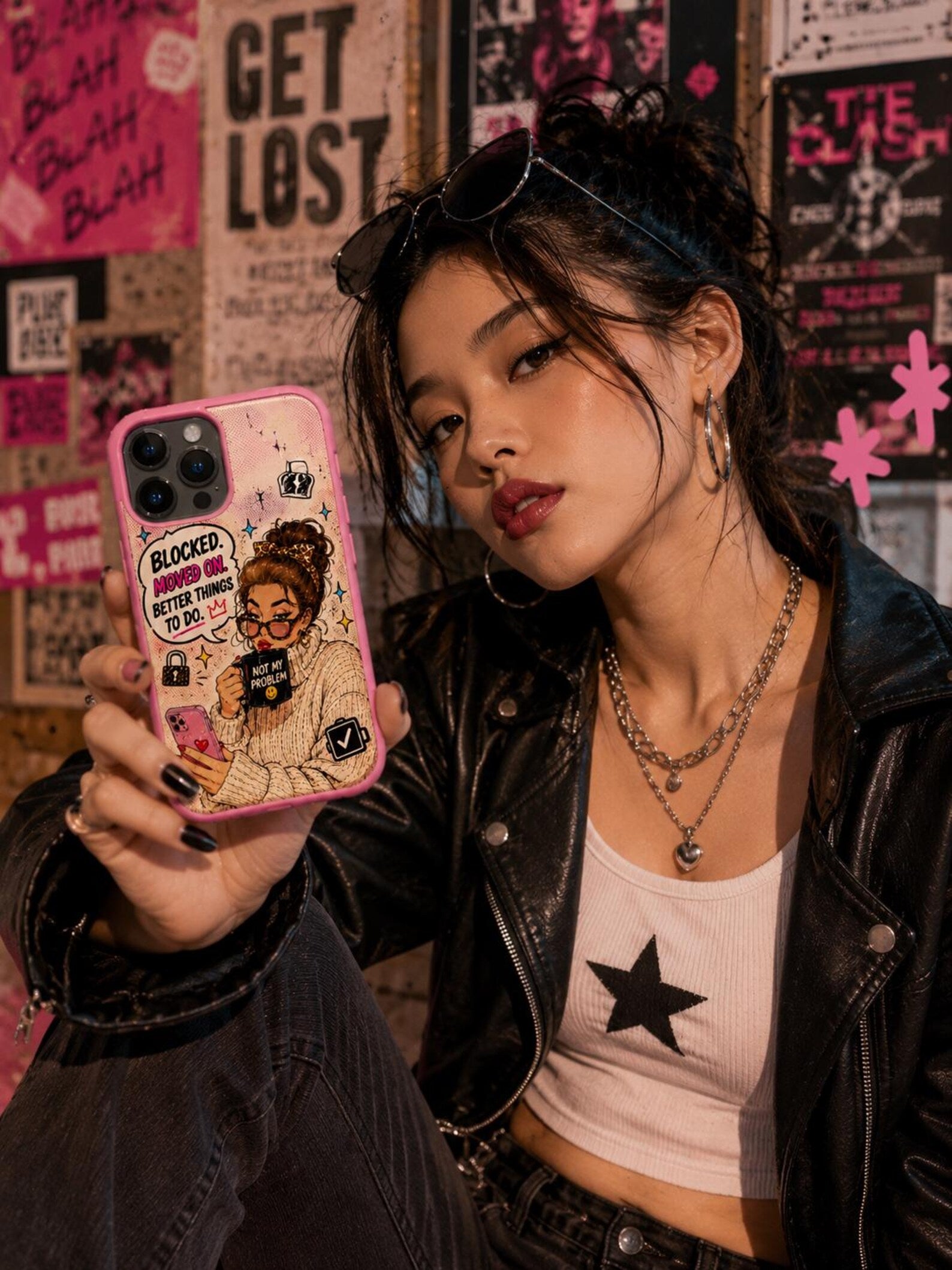 Sarcastic Comic Girl iPhone Case | Attitude Quotes, Meme Humor Cover