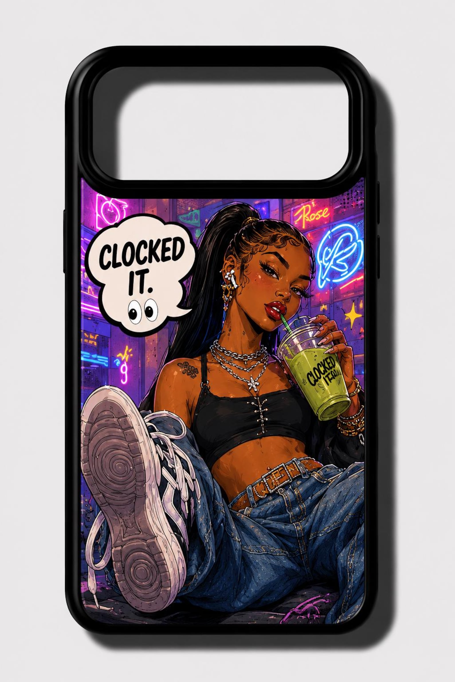 Neon Rebel State graffiti Street Pop Phone Case