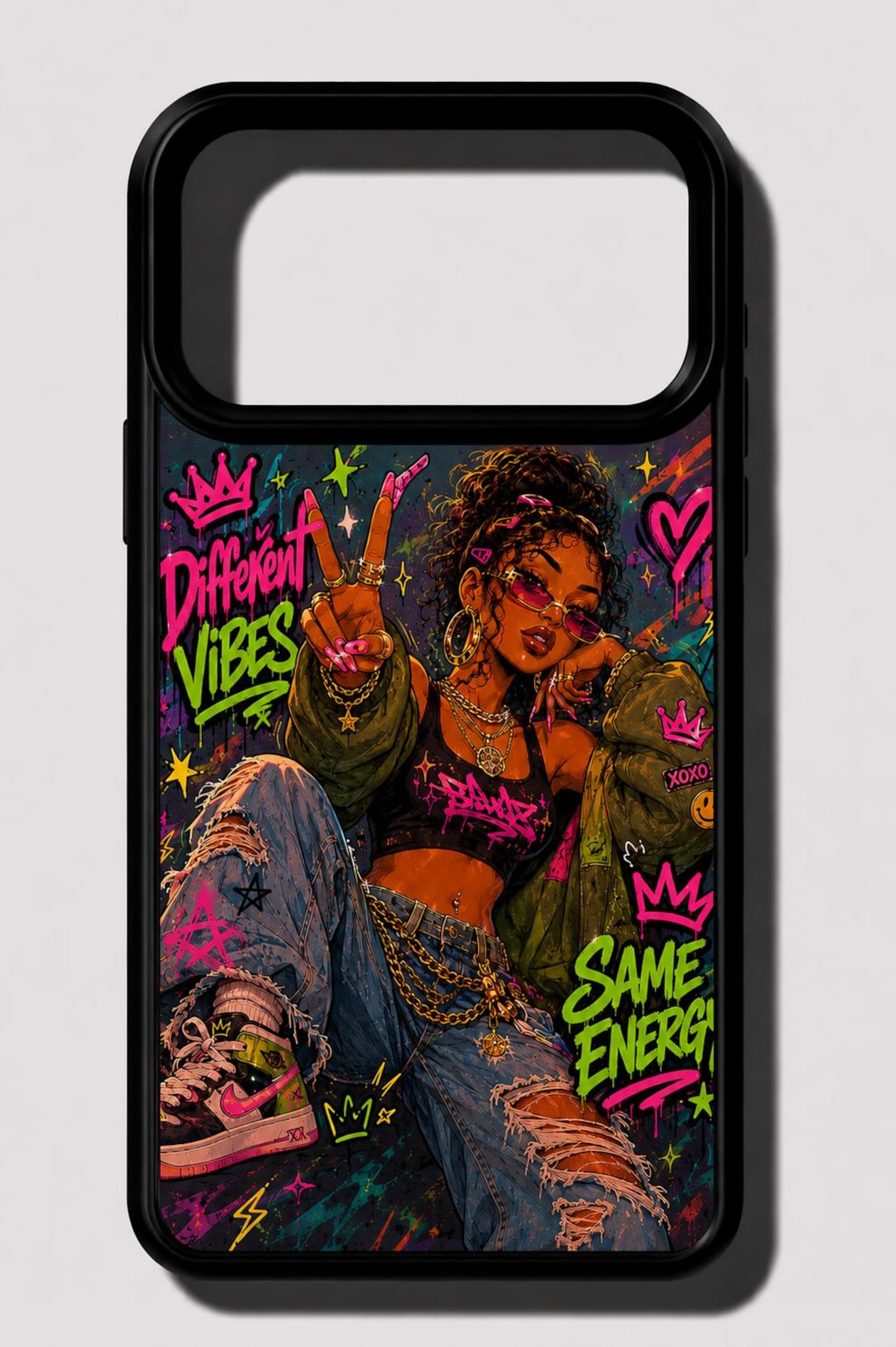 Neon Rebel State graffiti Street Pop Phone Case