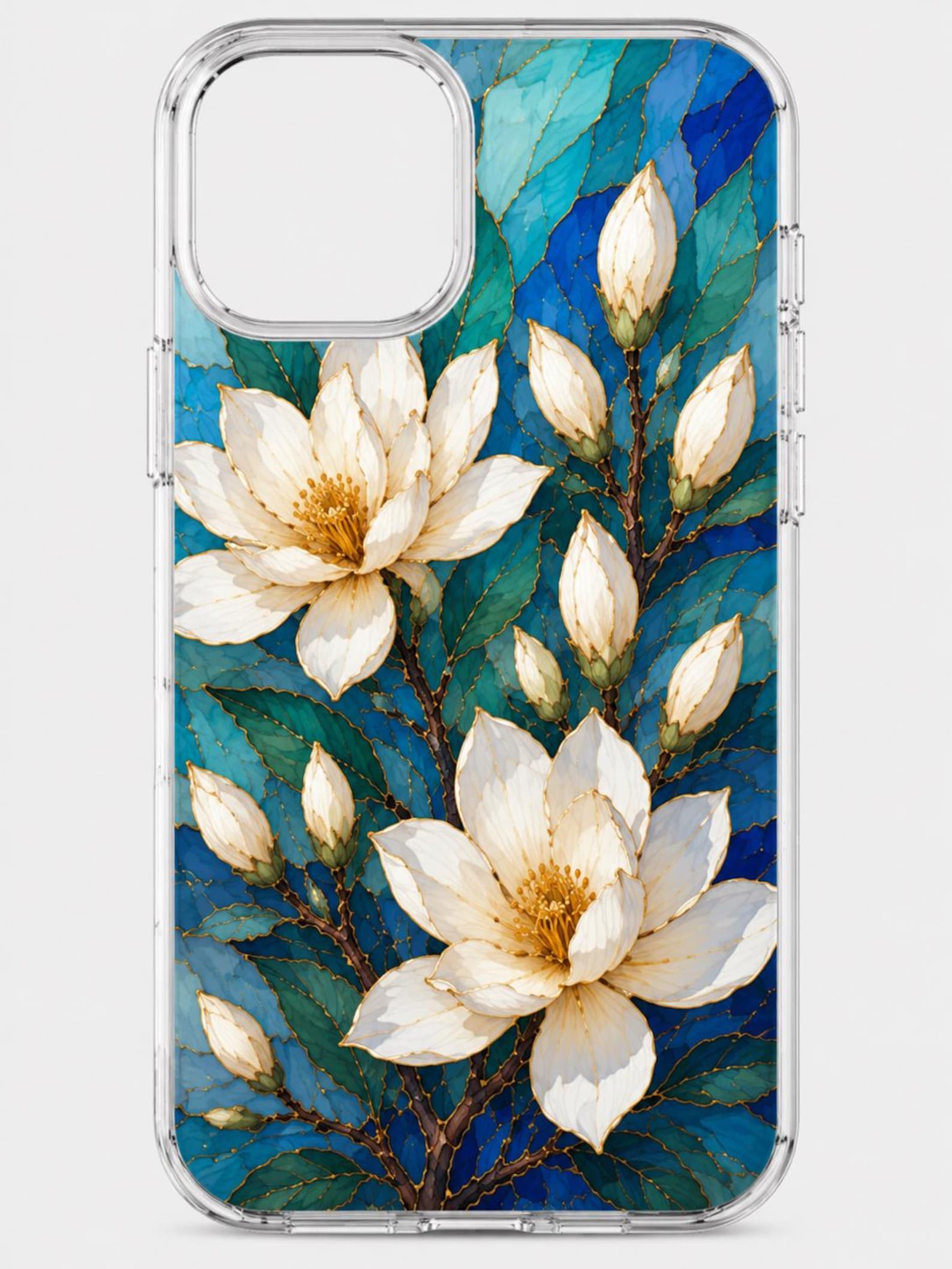 Spring Floral iPhone Case, Cherry Blossom Lavender Rose Botanical Design