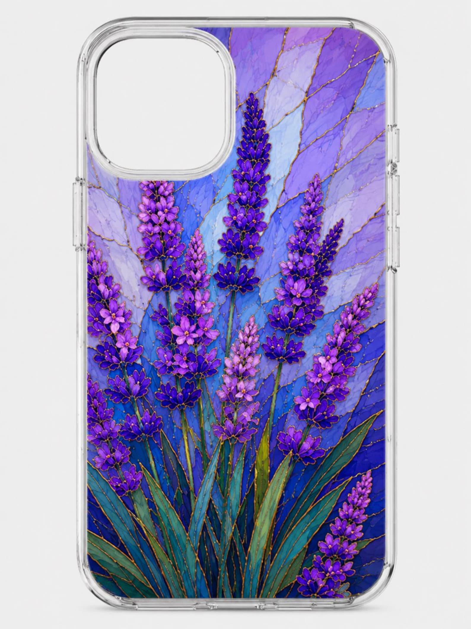 Spring Floral iPhone Case, Cherry Blossom Lavender Rose Botanical Design
