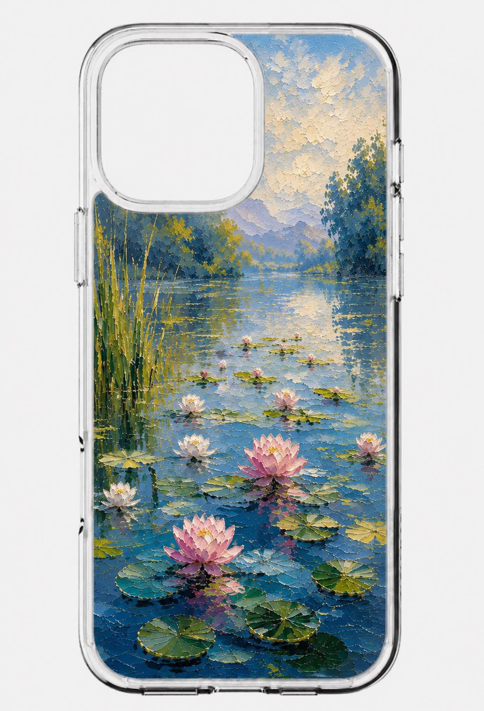 Oil Painting iPhone Case, Impressionist Floral Landscape Art Cover