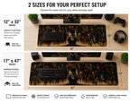 Nightmare Realm Gaming Mouse Pad - Dark Horror Gothic Desk Mat with Creepy Monsters, Full Print Extended Mouse Pad, Non-Slip Rubber Base