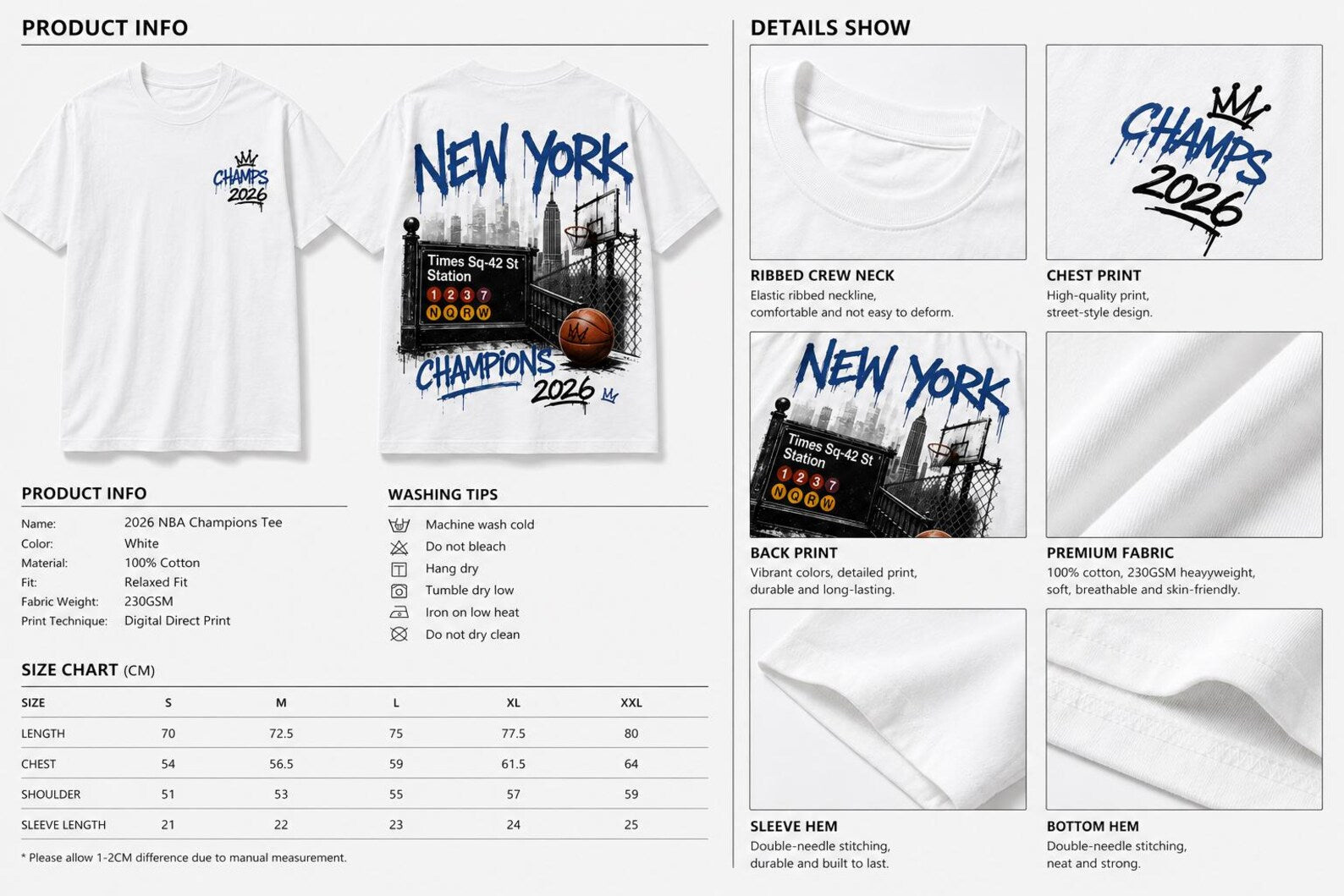 New York Champions 2026 Street Basketball Graffiti T-Shirt | NYC Urban Sports Graphic Tee | Times Square Streetwear Design