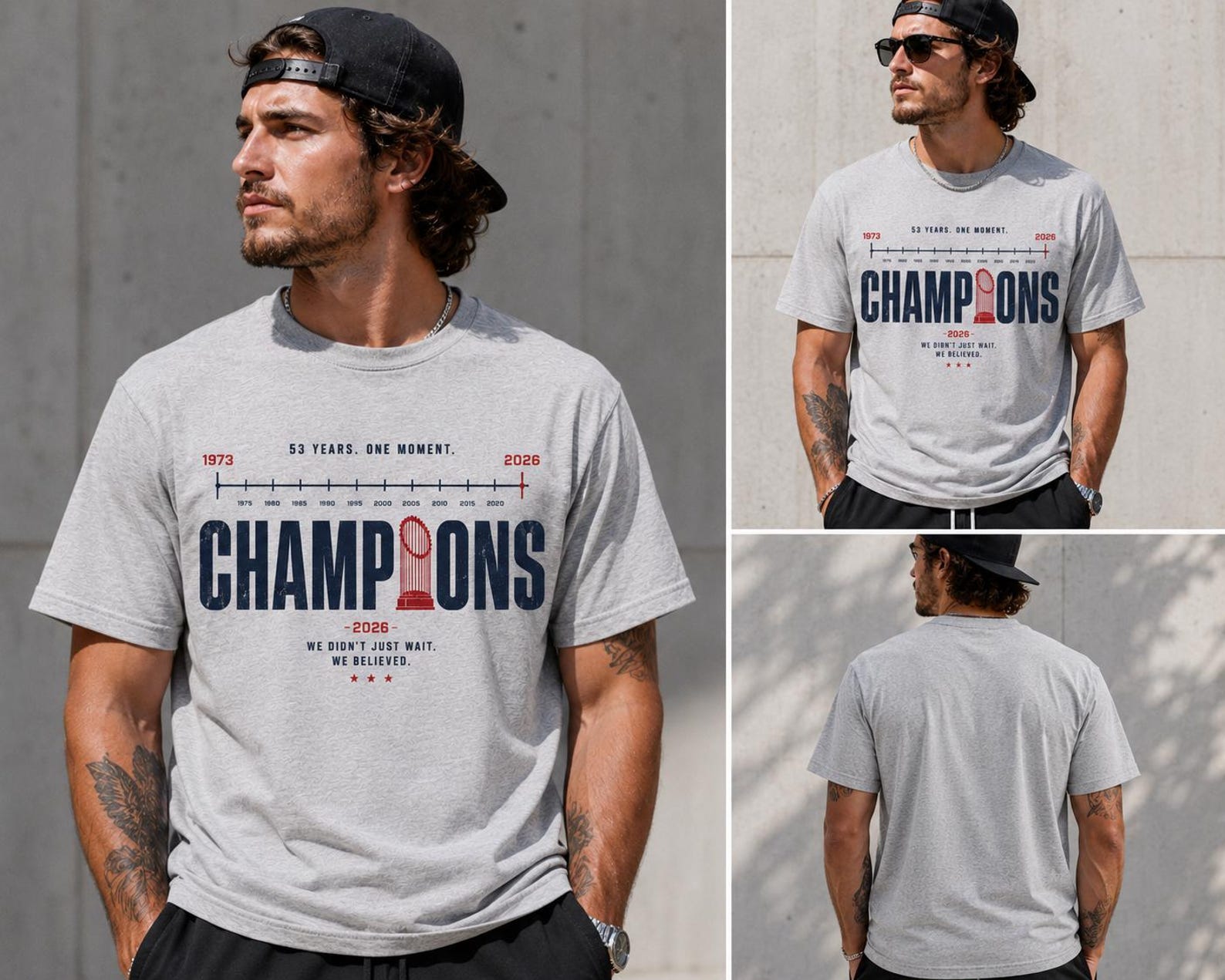 53 Years One Moment Champions 2026 Basketball Trophy T-Shirt | Vintage Championship Timeline Graphic Tee | History Made Sports Shirt