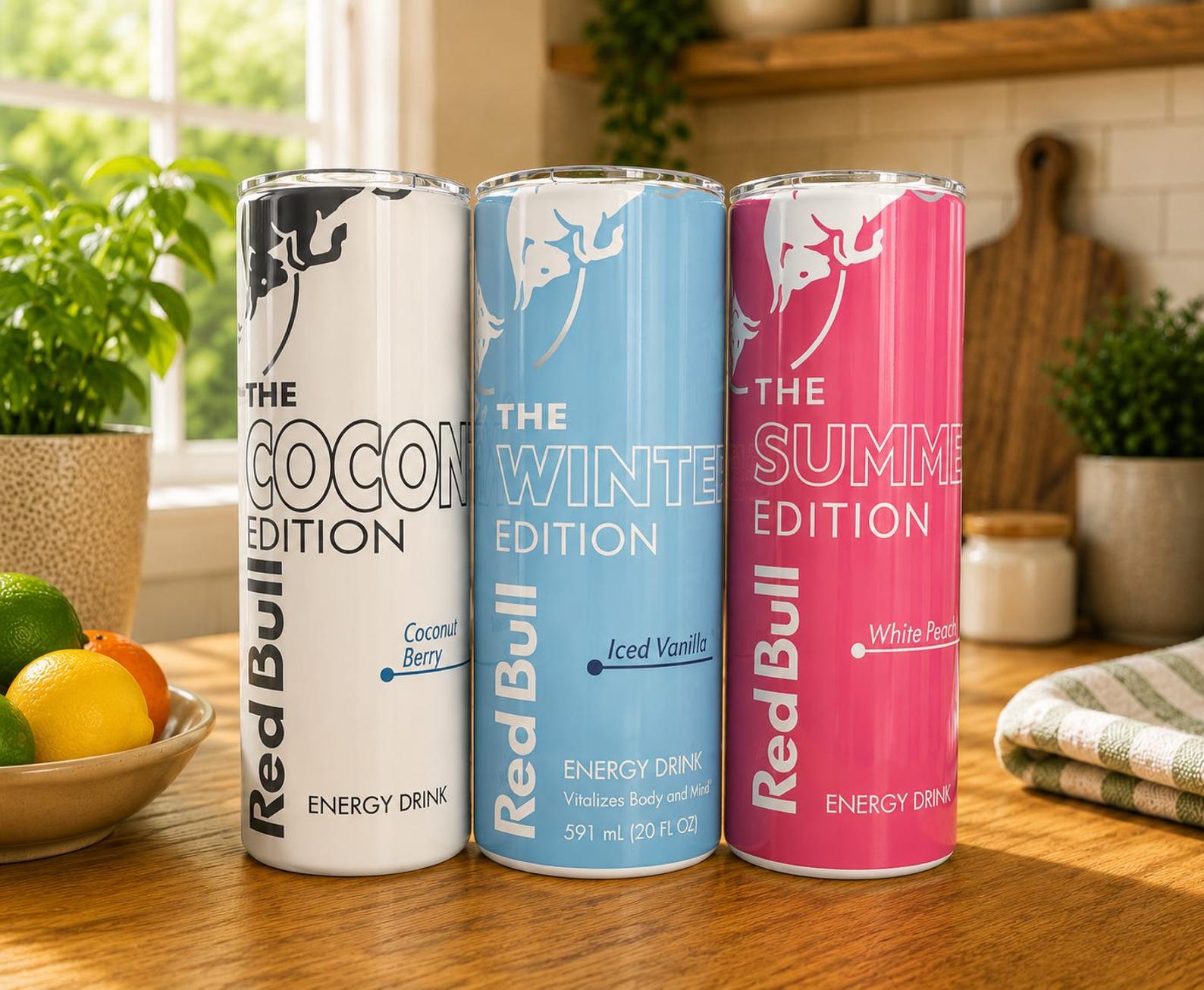 Red Bull Inspired 20oz Skinny Tumbler | Stainless Steel Travel Cup (Multiple Styles)