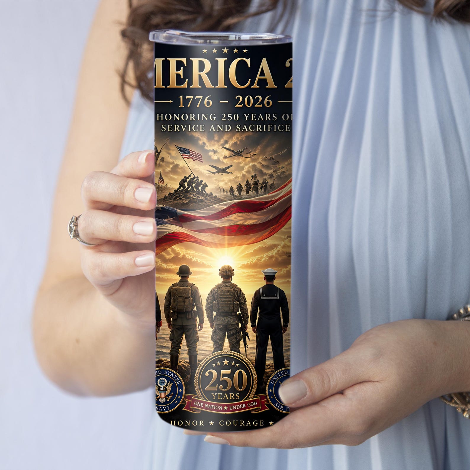 USA 250th Anniversary PNG Patriotic Tumbler Wrap PNG 4th of July Tumbler Design 20ozs Sublimation Skin America 250 American Flag png