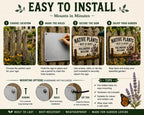 Pollinator Welcome Metal Sign, Native Plants Garden Decor, Rustic Farmhouse Wall Plaque, Butterfly Meadow Yard Sign, Wildlife Habitat Gift
