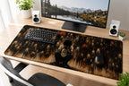 Nightmare Realm Gaming Mouse Pad - Dark Horror Gothic Desk Mat with Creepy Monsters, Full Print Extended Mouse Pad, Non-Slip Rubber Base