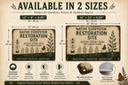 Native Ecosystem Restoration Site Metal Sign, Ecological Research Garden Decor, Rewilding Wildlife Habitat Wall Plaque Gift