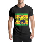 Men's hot stamping T-shirt 200g