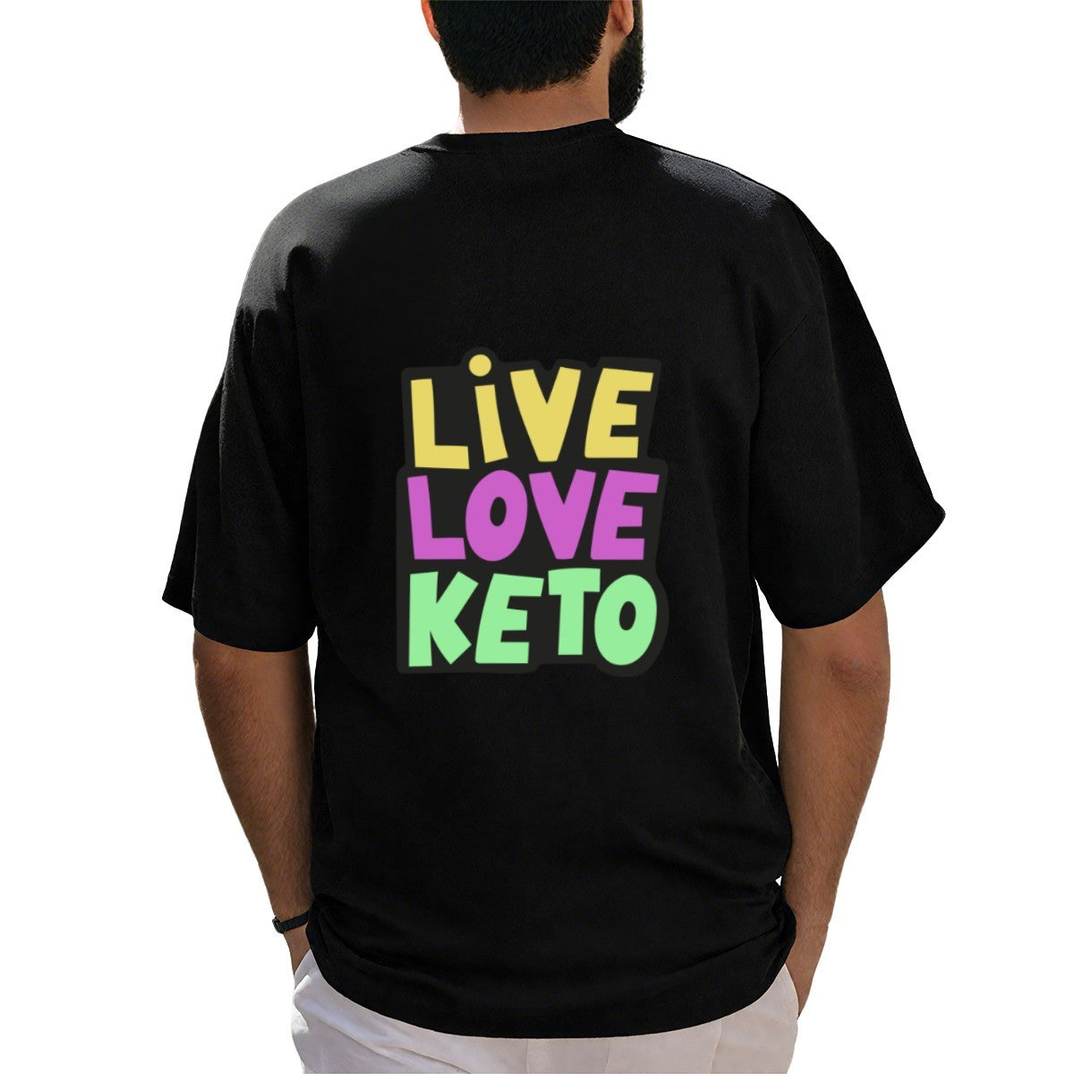 Men's Hot Stamped T-shirt - Back 180g