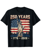 USA 250th Anniversary Memorial T-Shirt Patriotic America 1776-2026 Tee