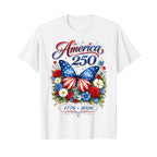 USA Patriotic Freedom 250th Anniversary 4th of July Independence T-Shirt