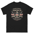 USA 250th Anniversary Vintage Flag Patriotic 4th of July Men's T-Shirt