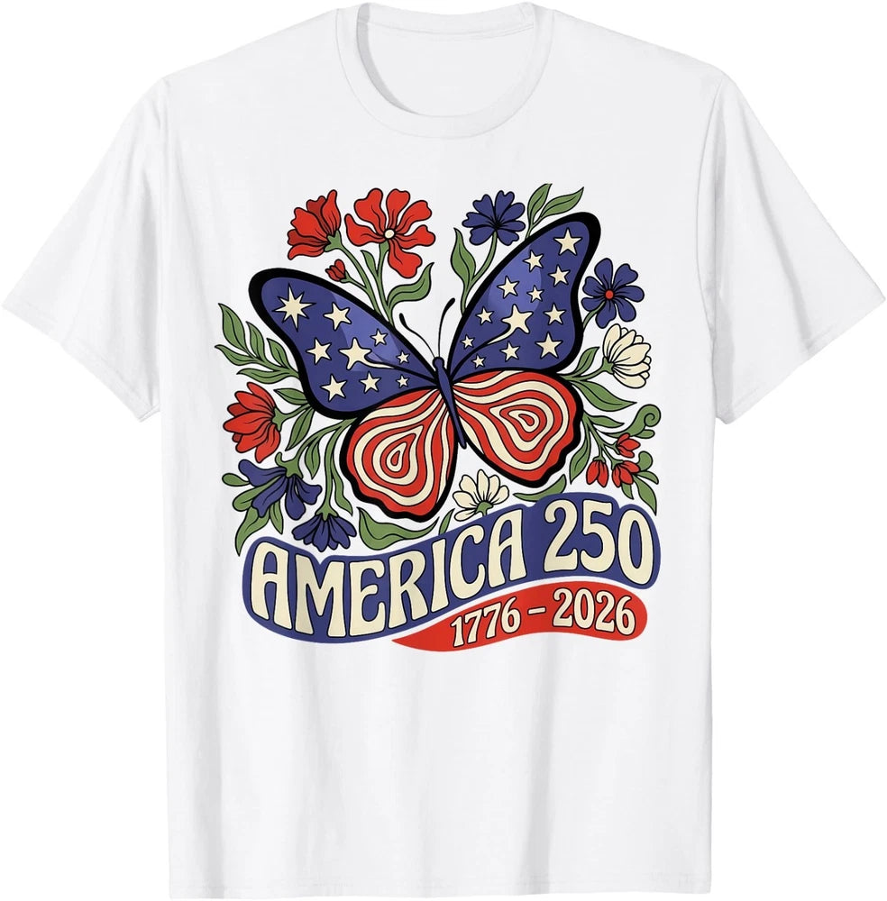 USA Patriotic Freedom 250th Anniversary 4th of July Men's T-Shirt